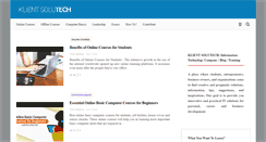 Desktop Screenshot of klientsolutech.com
